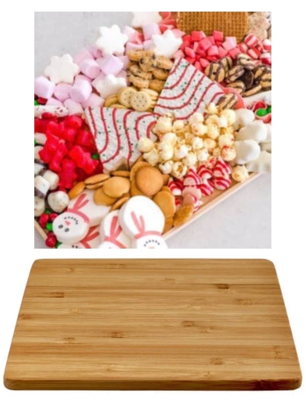 Cookies Cupcakes Muffins Cake Pastry Platter Bamboo Dessert Serving Board 8.75x6